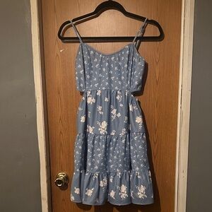 Altar'd State Blue Floral Mini Dress
